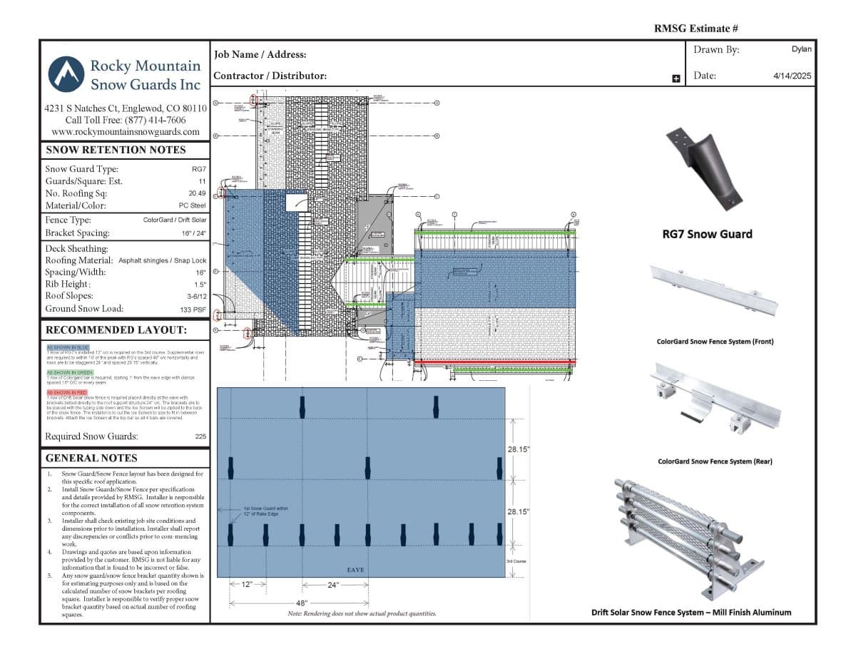 How Snow Retention Plans are Created