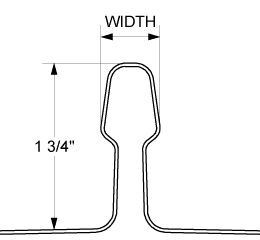Bulb Seam (EU) - 1.75"