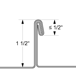 Double Fold (Short Fold) - 1.5"