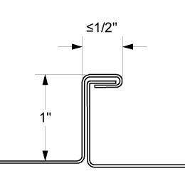 Single Fold - 1"